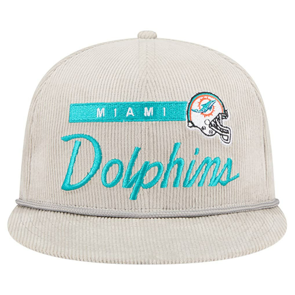 Cord Rope Corduroy 9FIFTY Snapback Hat - Miami Dolphins