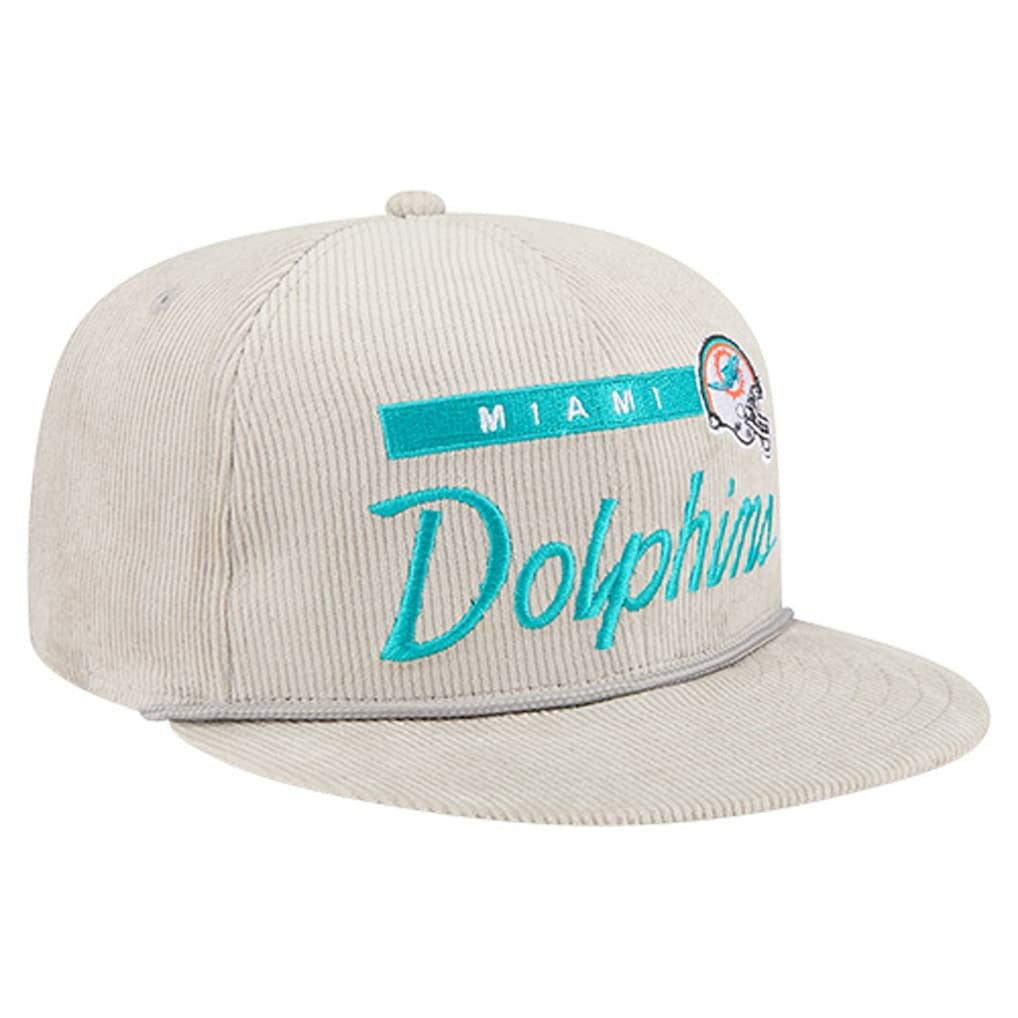 Cord Rope Corduroy 9FIFTY Snapback Hat - Miami Dolphins
