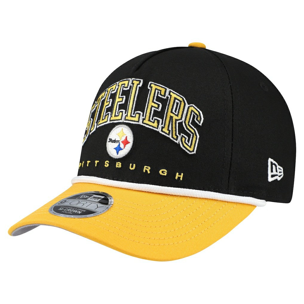 Youth Arch COOLERA 9FORTY A-Frame Adjustable Hat - Pittsburgh Steelers