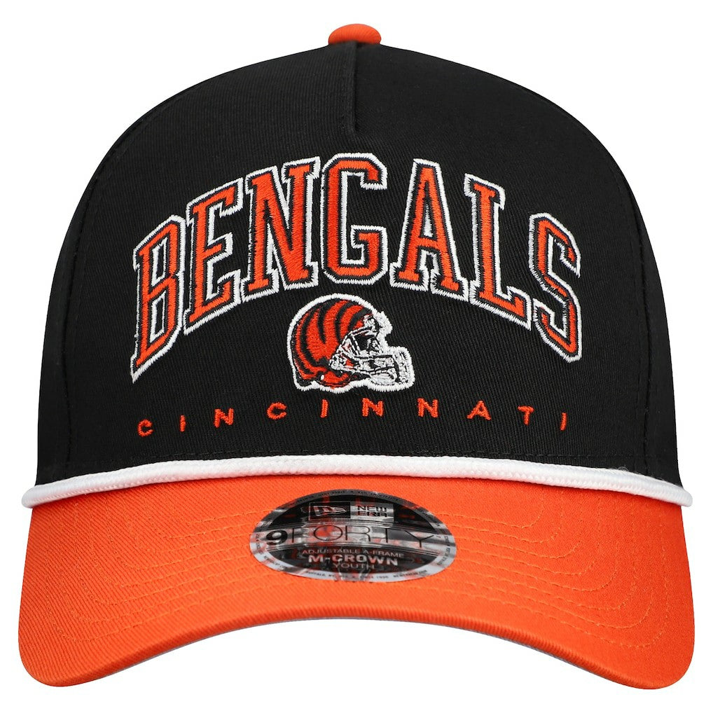 Youth Arch COOLERA 9FORTY A-Frame Adjustable Hat - Cincinnati Bengals