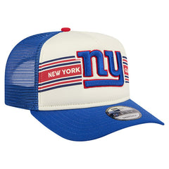 Youth Banner 9FIFTY A-Frame Adjustable Trucker Hat - New York Giants