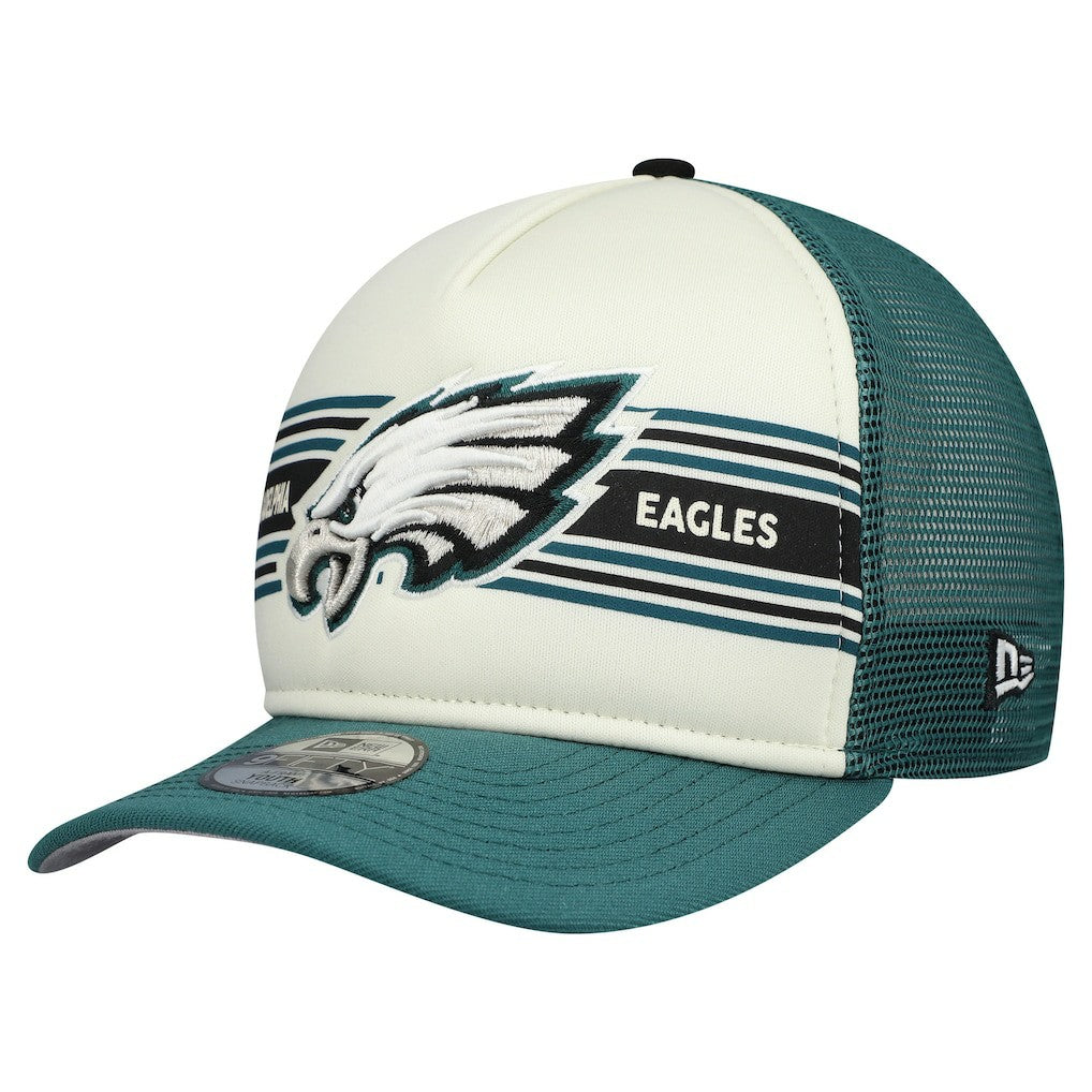 Youth Banner 9FIFTY A-Frame Adjustable Trucker Hat - Philadelphia Eagles