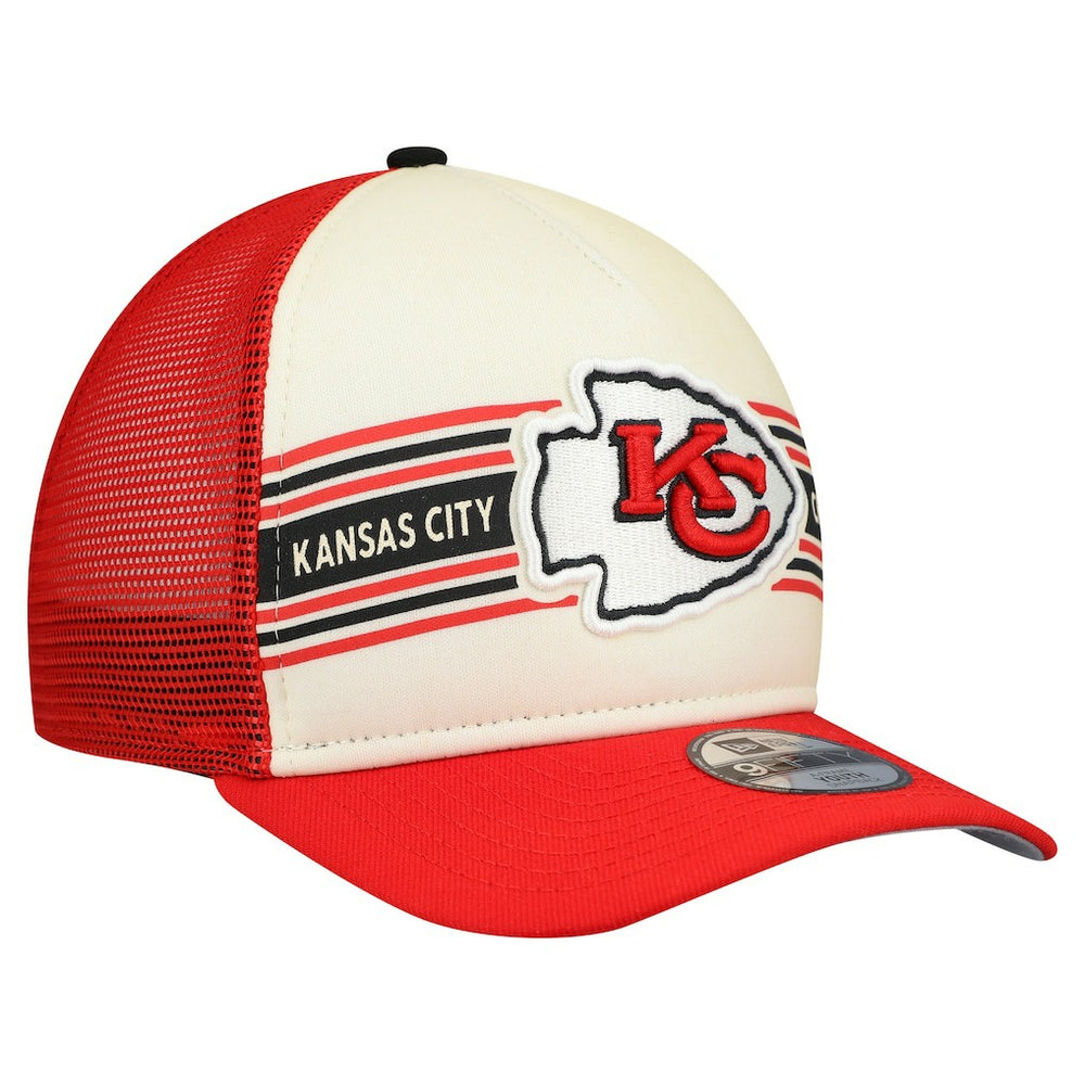 Youth Banner 9FIFTY A-Frame Adjustable Trucker Hat - Kansas City Chiefs