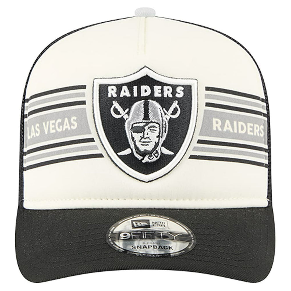 Youth Banner 9FIFTY A-Frame Adjustable Trucker Hat - Las Vegas Raiders