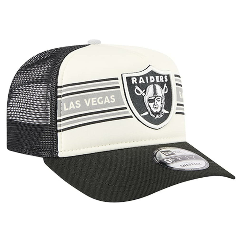 Youth Banner 9FIFTY A-Frame Adjustable Trucker Hat - Las Vegas Raiders