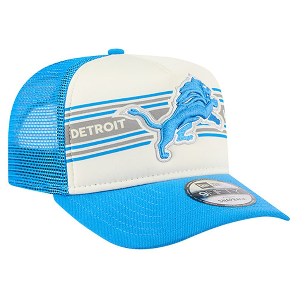 Youth Banner 9FIFTY A-Frame Adjustable Trucker Hat - Detroit Lions