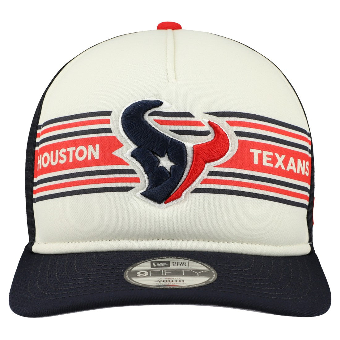 Youth Banner 9FIFTY A-Frame Adjustable Trucker Hat - Houston Texans