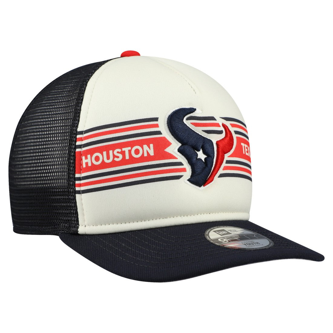 Youth Banner 9FIFTY A-Frame Adjustable Trucker Hat - Houston Texans