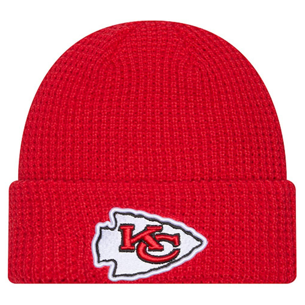 Youth Waffle Cuffed Knit Hat - Kansas City Chiefs