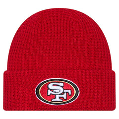 Youth Waffle Cuffed Knit Hat - San Francisco 49ers