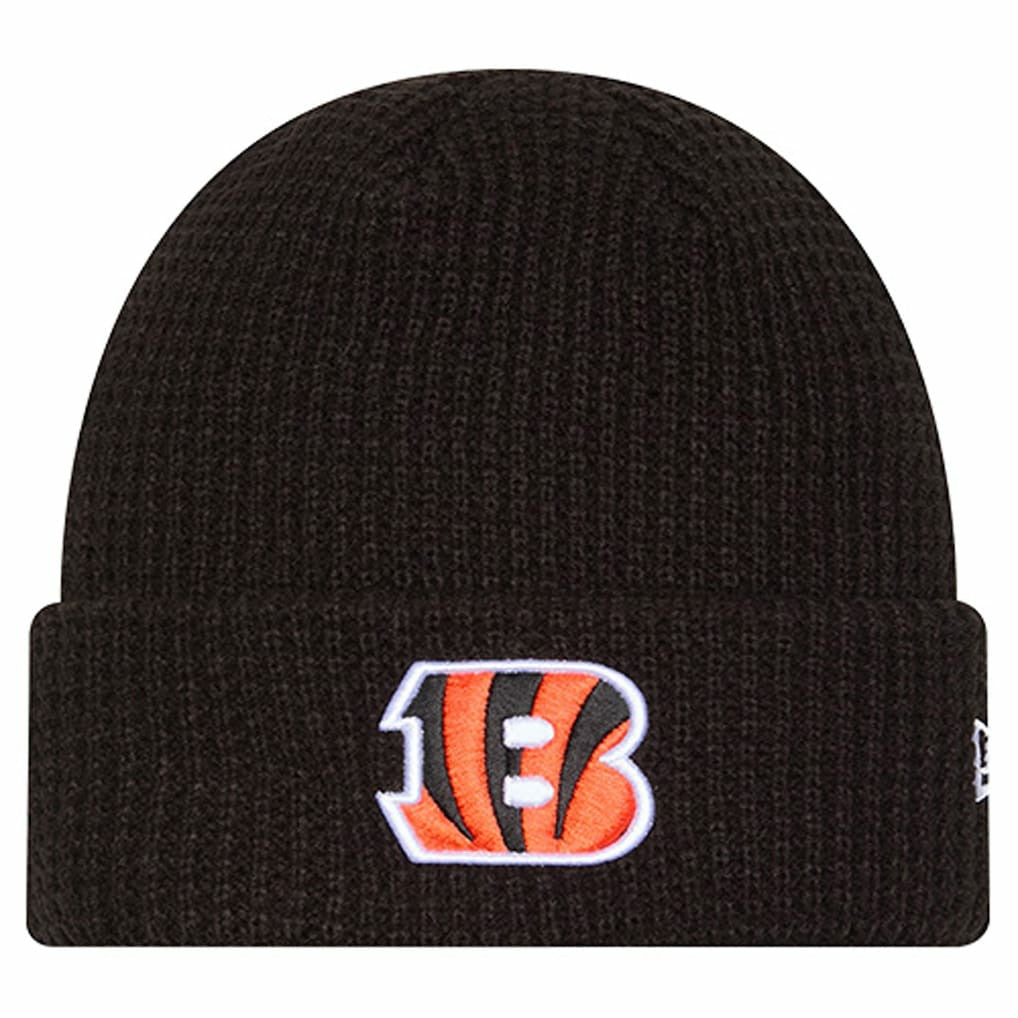 Youth Waffle Cuffed Knit Hat - Cincinnati Bengals