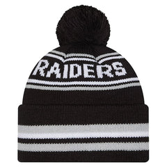 Youth Classic Cuffed Knit Hat with Pom - Las Vegas Raiders