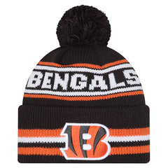 Youth Classic Cuffed Knit Hat with Pom - Cincinnati Bengals