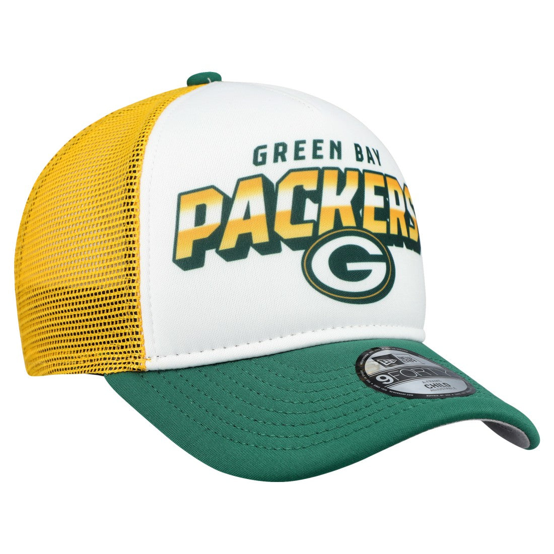 Preschool 9FORTY A-Frame Adjustable Hat - Green Bay Packers
