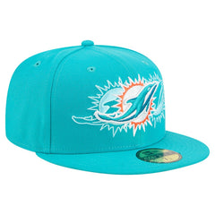 Tri-Hit 59FIFTY Fitted Hat - Miami Dolphins