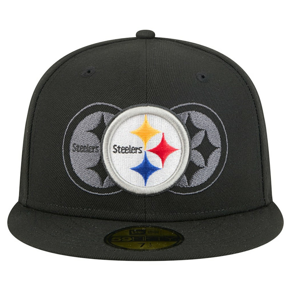 Tri-Hit 59FIFTY Fitted Hat - Pittsburgh Steelers