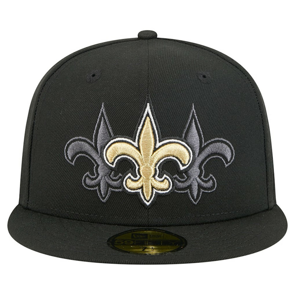 Tri-Hit 59FIFTY Fitted Hat - New Orleans Saints