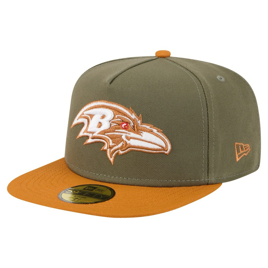 Color Pack A-Frame 59FIFTY Fitted Hat - Baltimore Ravens