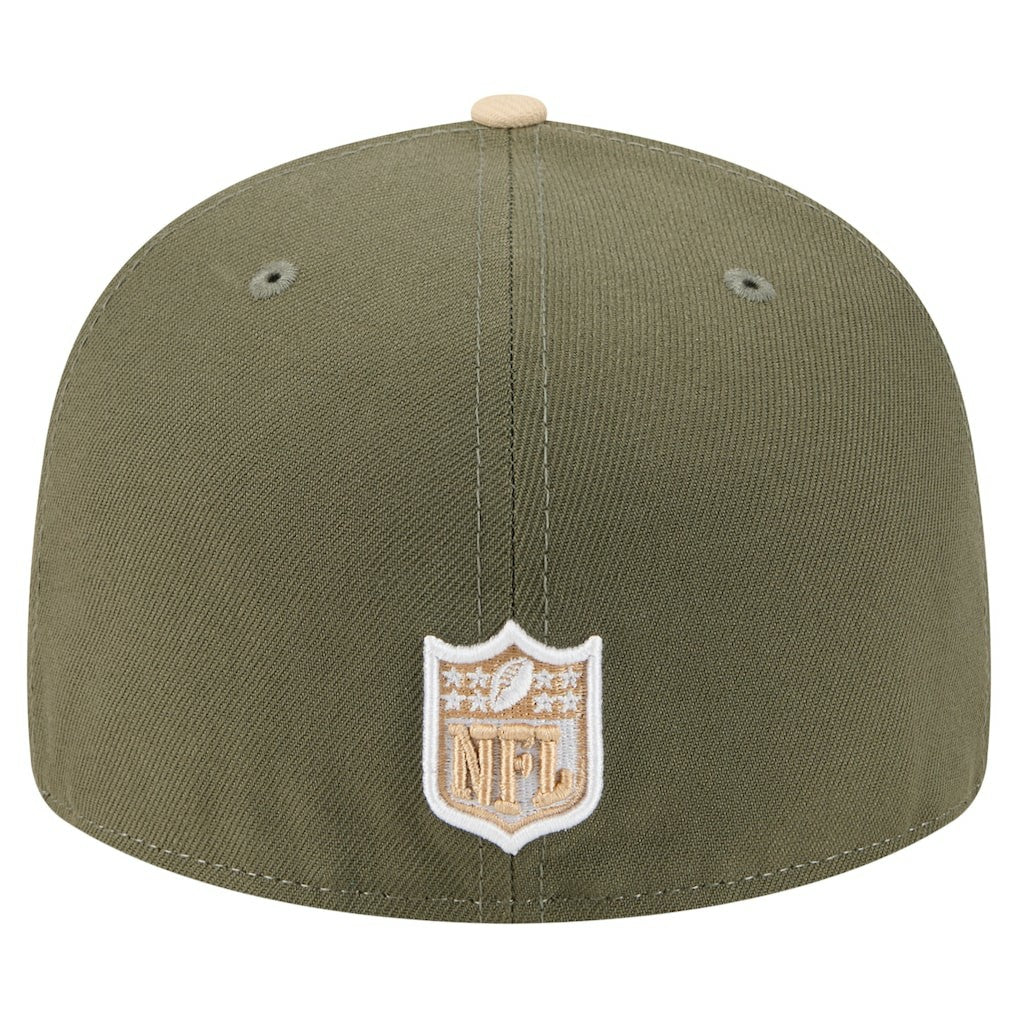 Two-Tone Color Pack Split Panel 59FIFTY Fitted Hat - Las Vegas Raiders