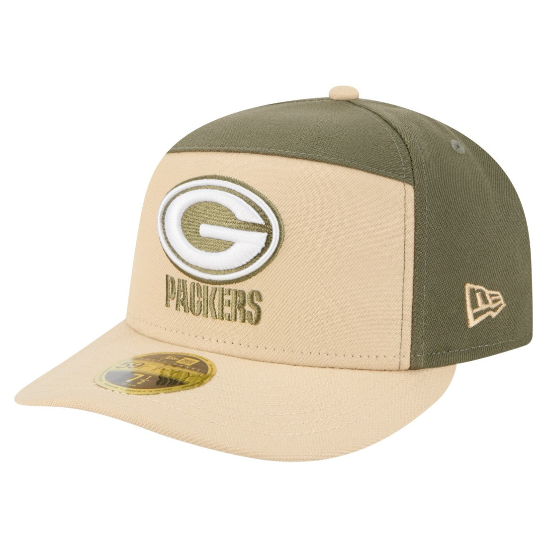 Two-Tone Color Pack Split Panel 59FIFTY Fitted Hat - Green Bay Packers