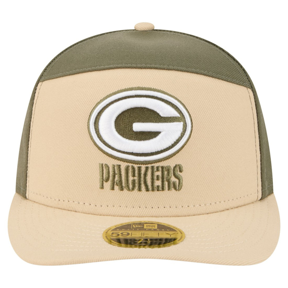 Two-Tone Color Pack Split Panel 59FIFTY Fitted Hat - Green Bay Packers