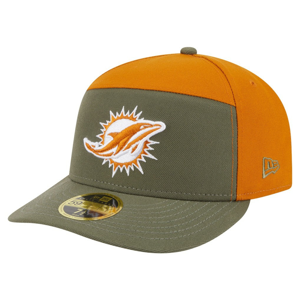 Two-Tone Color Pack Split Panel 59FIFTY Fitted Hat - Miami Dolphins