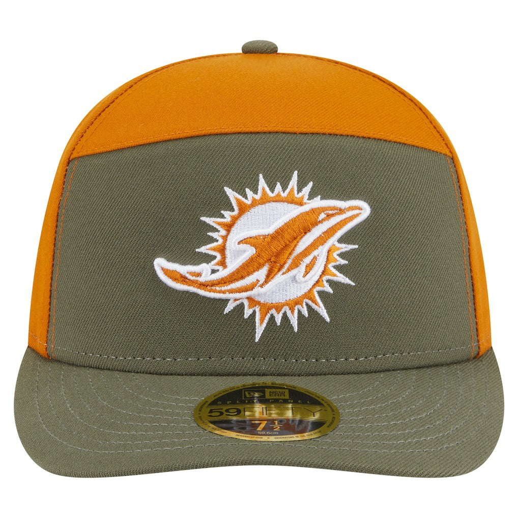 Two-Tone Color Pack Split Panel 59FIFTY Fitted Hat - Miami Dolphins