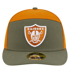 Two-Tone Color Pack Split Panel 59FIFTY Fitted Hat - Las Vegas Raiders