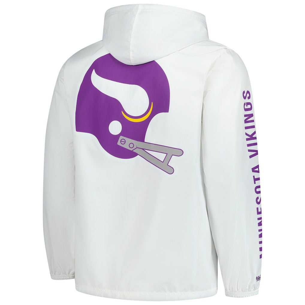 Vintage Logo Coaches Full-Snap Hoodie Jacket - Minnesota Vikings