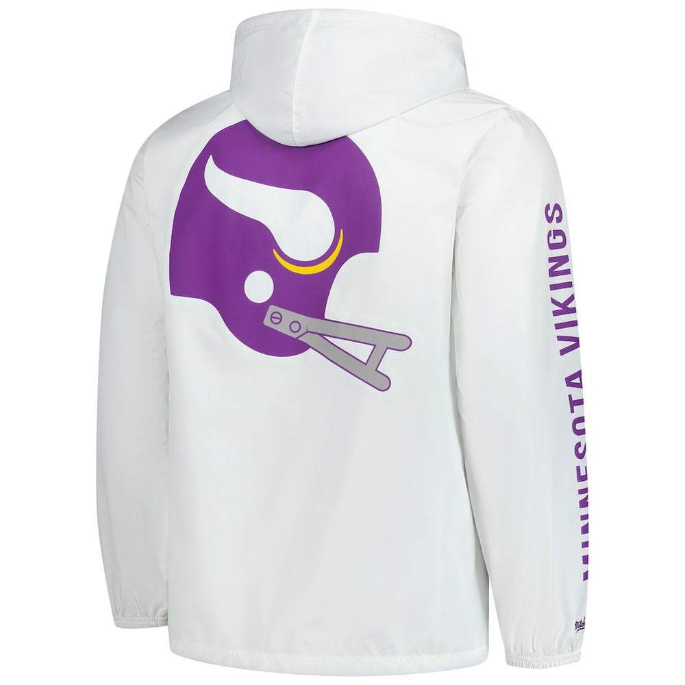 Vintage Logo Coaches Full-Snap Hoodie Jacket - Minnesota Vikings