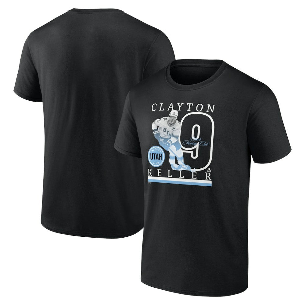 NHL Black Clayton Keller Utah Mammoth Fanatics Player Graphic T-Shirt