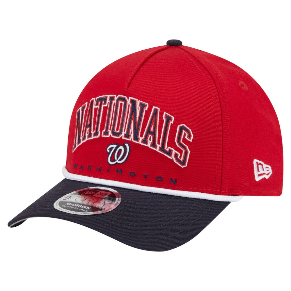 MLB Washington Nationals New Era Arch 9FORTY A-Frame M-Crown Adjustable Hat