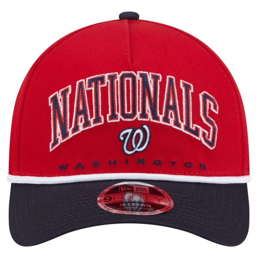 MLB Washington Nationals New Era Arch 9FORTY A-Frame M-Crown Adjustable Hat