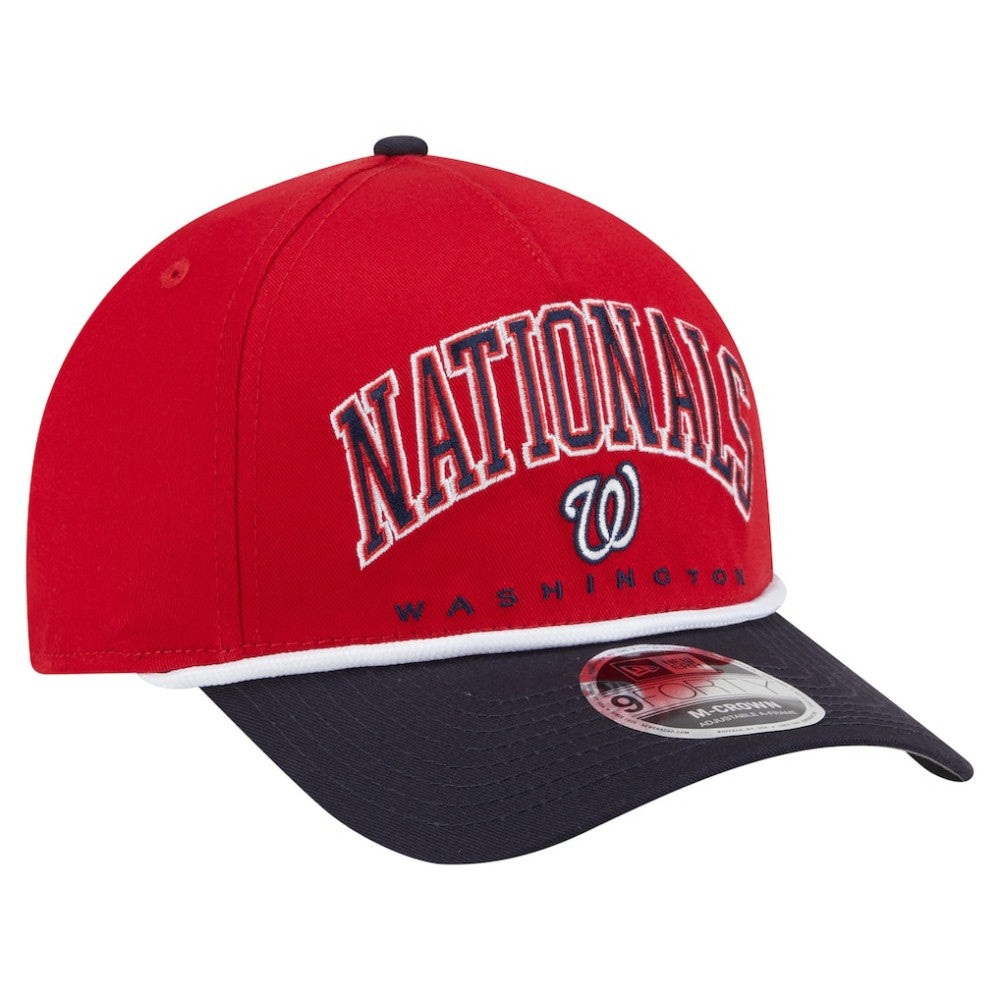 MLB Washington Nationals New Era Arch 9FORTY A-Frame M-Crown Adjustable Hat