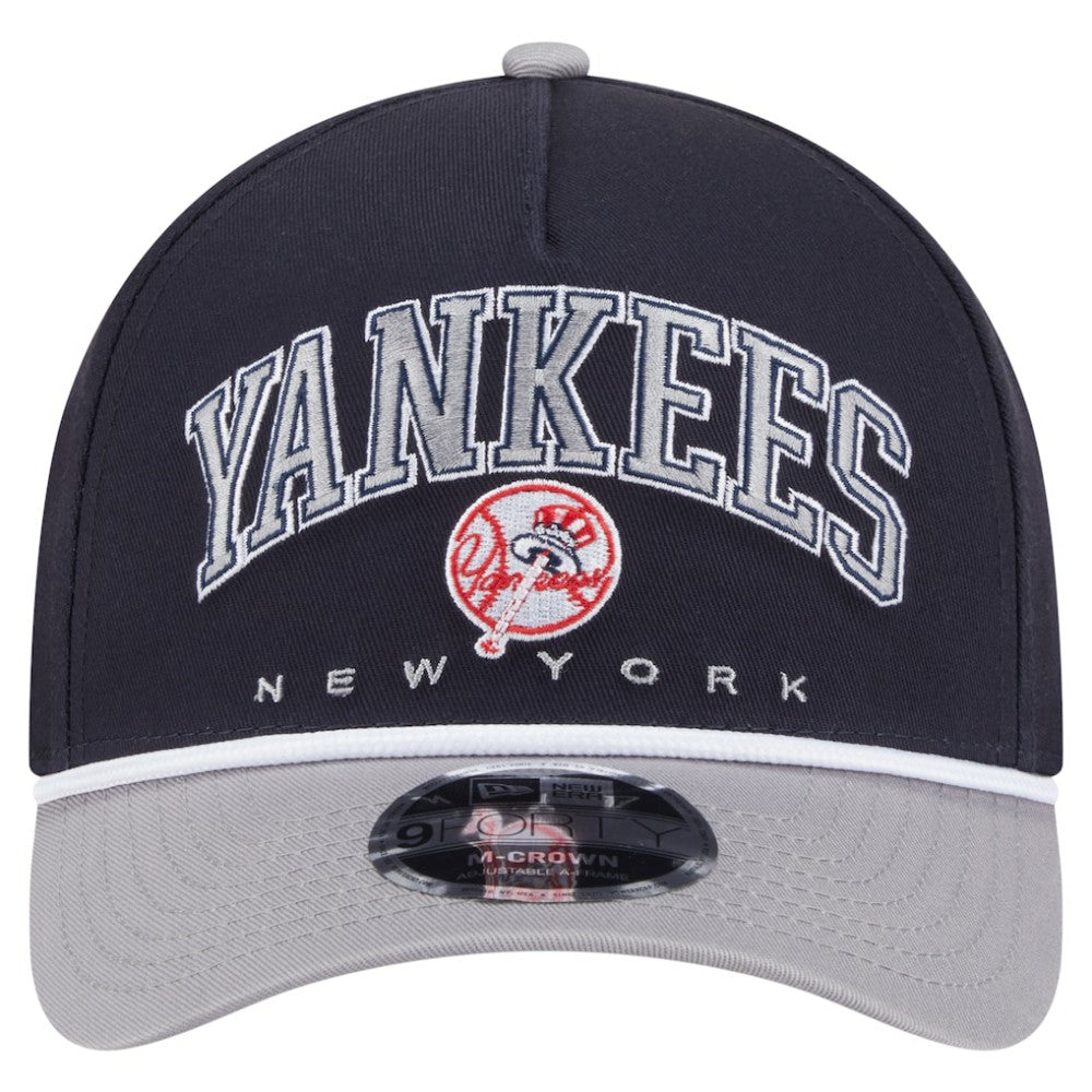 MLB New York Yankees New Era Arch 9FORTY A-Frame M-Crown Adjustable Hat