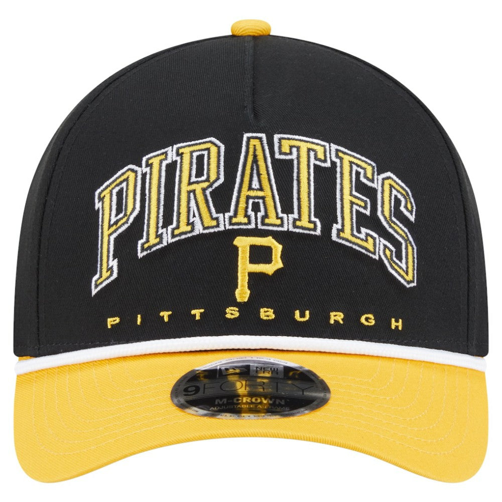 MLB Pittsburgh Pirates New Era Arch 9FORTY A-Frame M-Crown Adjustable Hat