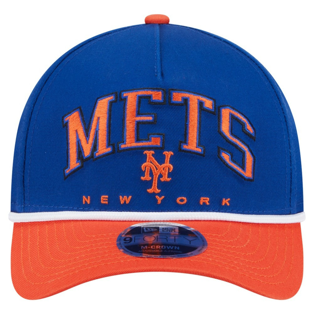 MLB New York Mets New Era Arch 9FORTY A-Frame M-Crown Adjustable Hat