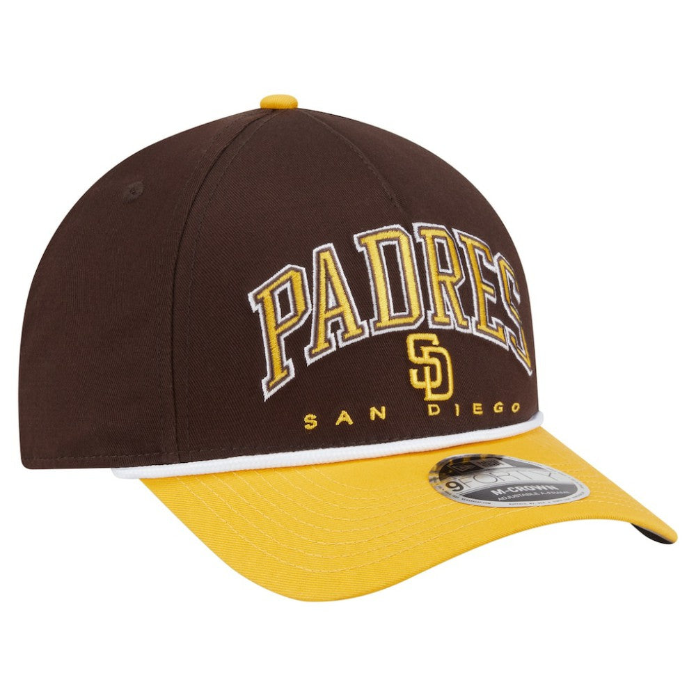 MLB San Diego Padres New Era Arch 9FORTY A-Frame M-Crown Adjustable Hat