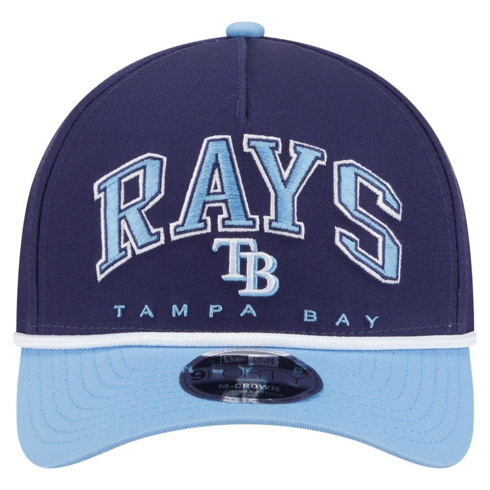 MLB Tampa Bay Rays New Era Arch 9FORTY A-Frame M-Crown Adjustable Hat