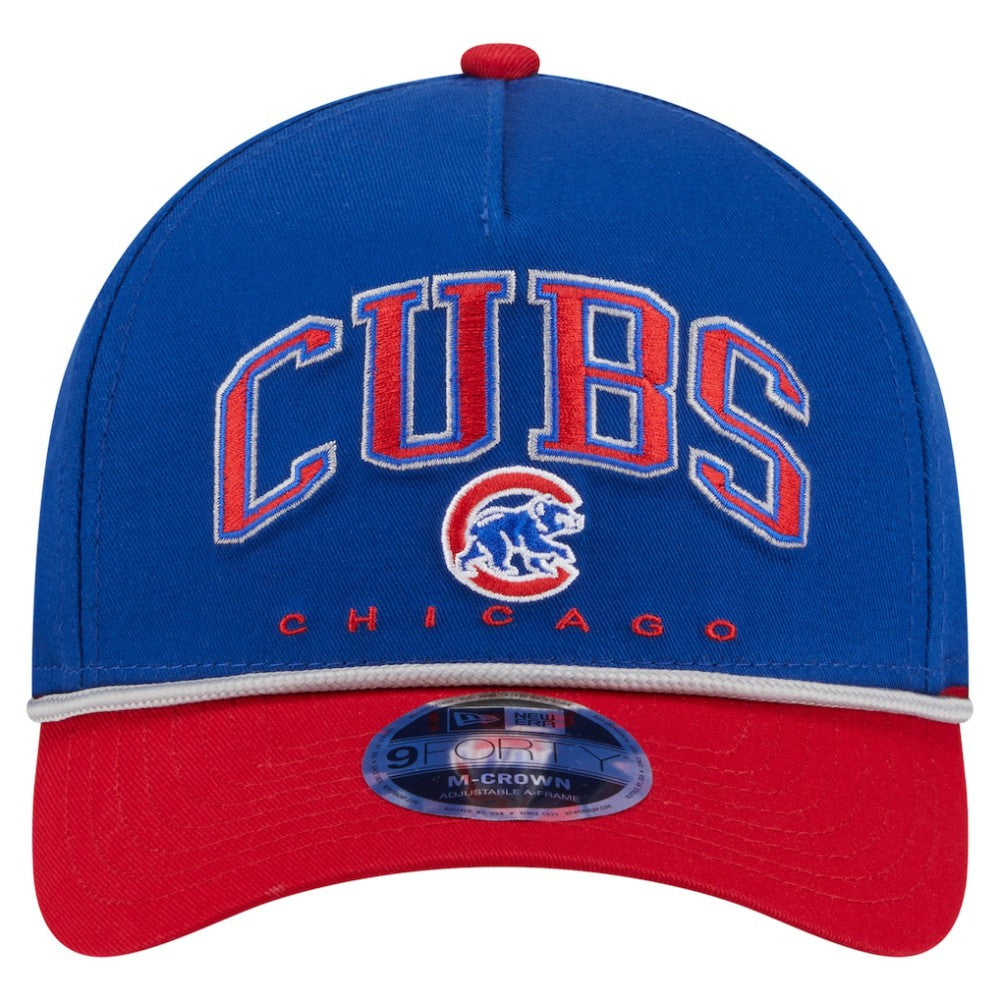 MLB Chicago Cubs New Era Arch 9FORTY A-Frame M-Crown Adjustable Hat
