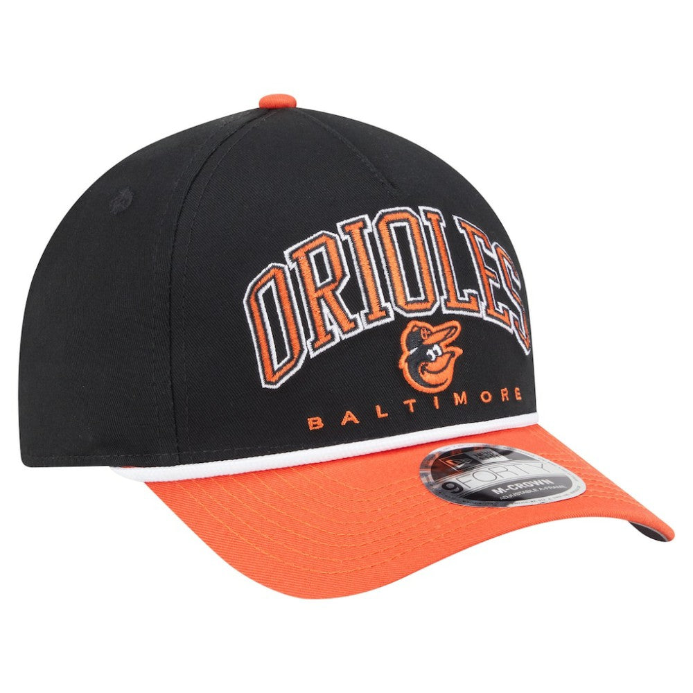 MLB Baltimore Orioles New Era Arch 9FORTY A-Frame M-Crown Adjustable Hat