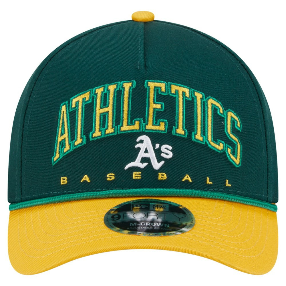 MLB Athletics New Era Arch 9FORTY A-Frame M-Crown Adjustable Hat