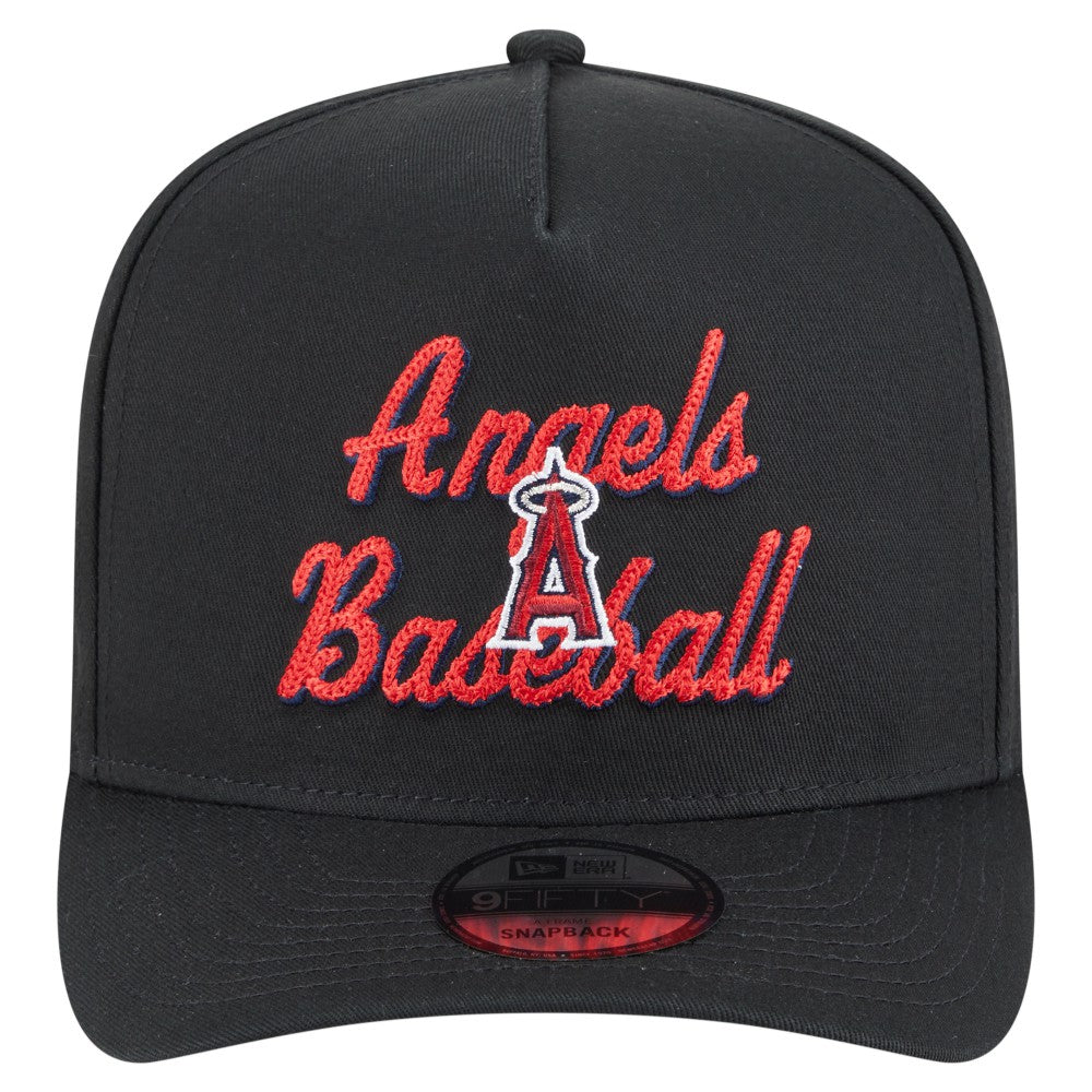 MLB Los Angeles Angels New Era Chainstitch 9FIFTY A-Frame Snapback Hat