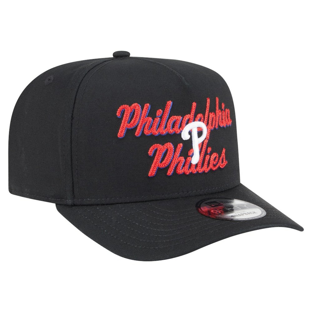 MLB Philadelphia Phillies New Era Chainstitch 9FIFTY A-Frame Snapback Hat