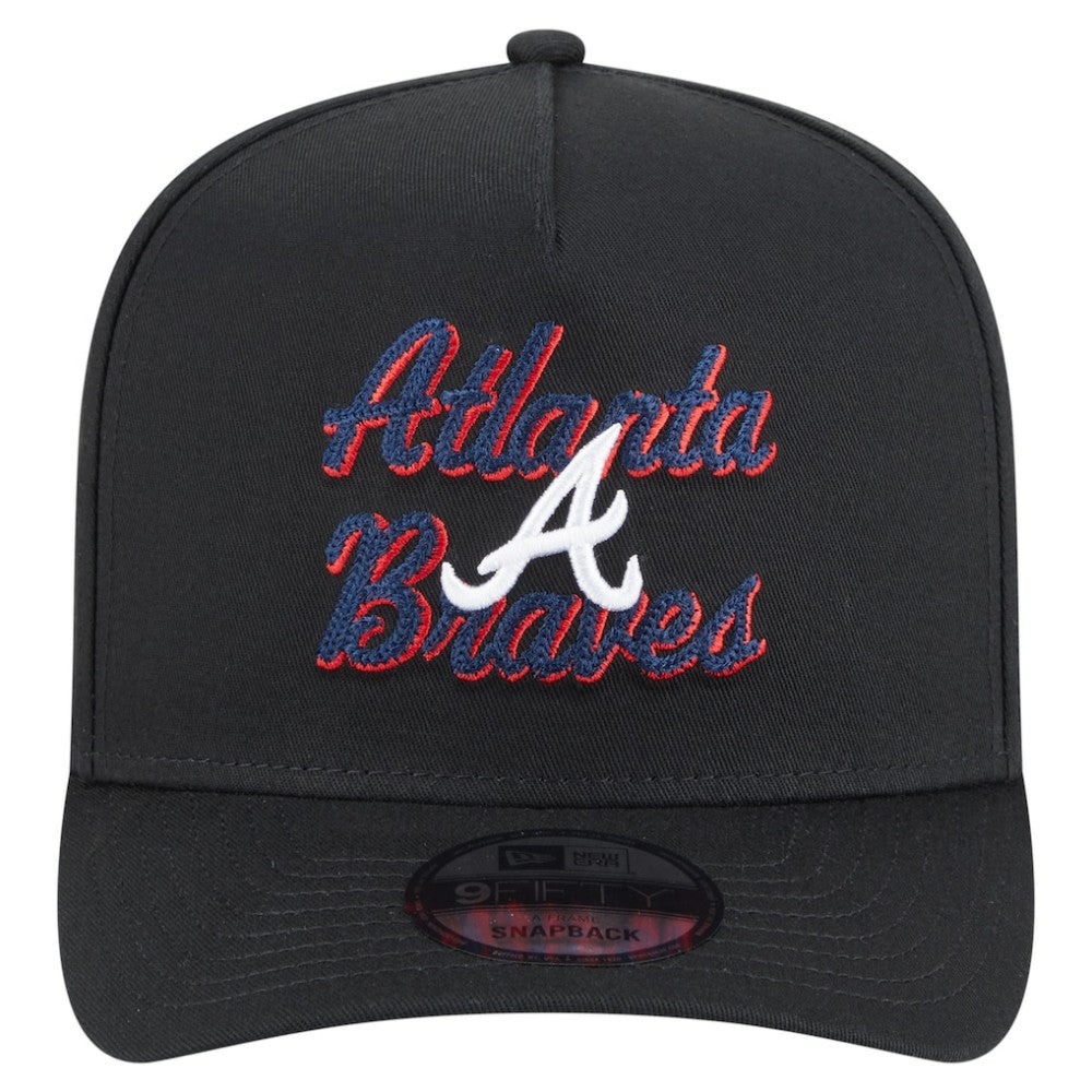 MLB Atlanta Braves New Era Chainstitch 9FIFTY A-Frame Snapback Hat
