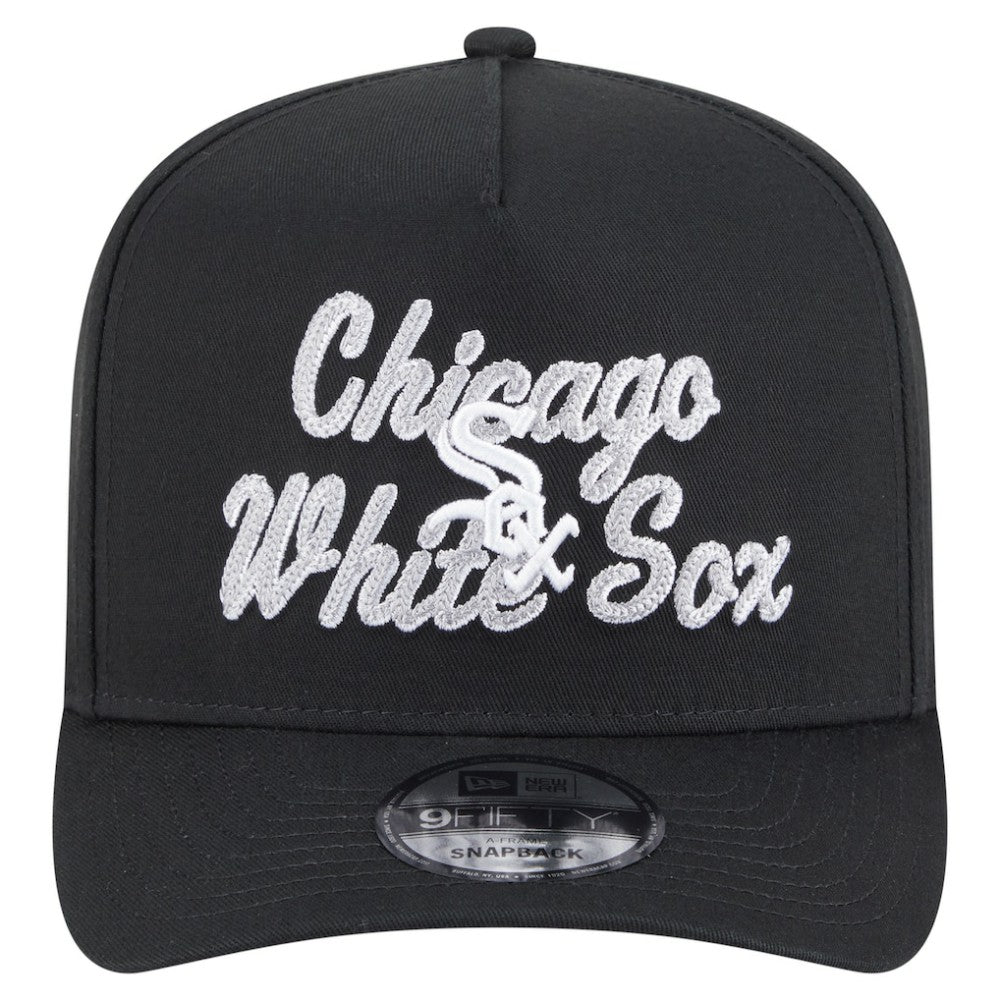 MLB Chicago White Sox New Era Chainstitch 9FIFTY A-Frame Snapback Hat