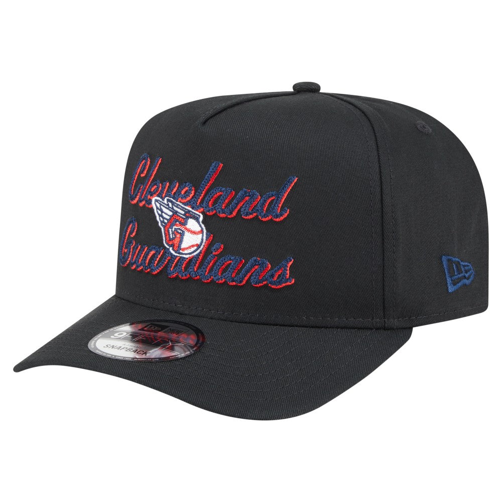 MLB Cleveland Guardians New Era Chainstitch 9FIFTY A-Frame Snapback Hat
