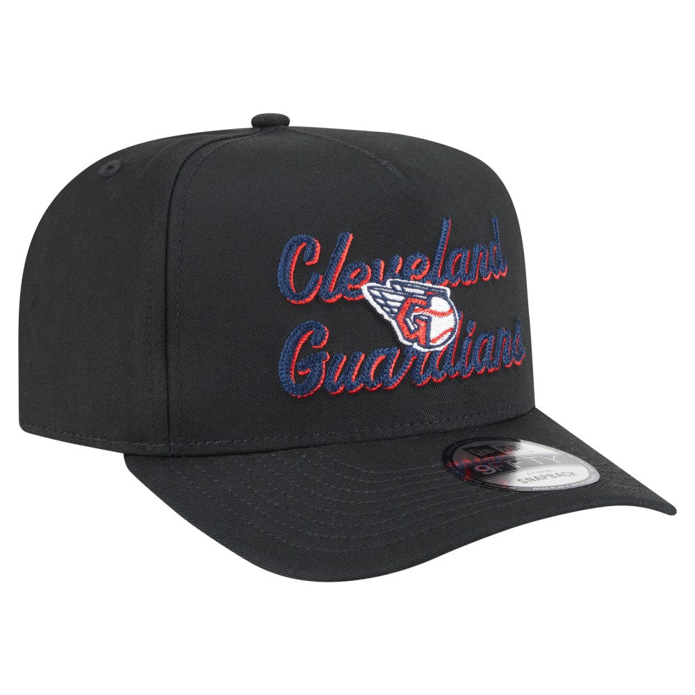 MLB Cleveland Guardians New Era Chainstitch 9FIFTY A-Frame Snapback Hat
