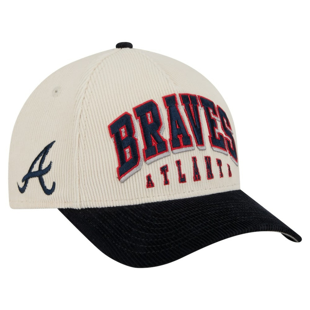 MLB Atlanta Braves New Era Sided Corduroy 9FORTY A-Frame Adjustable Hat