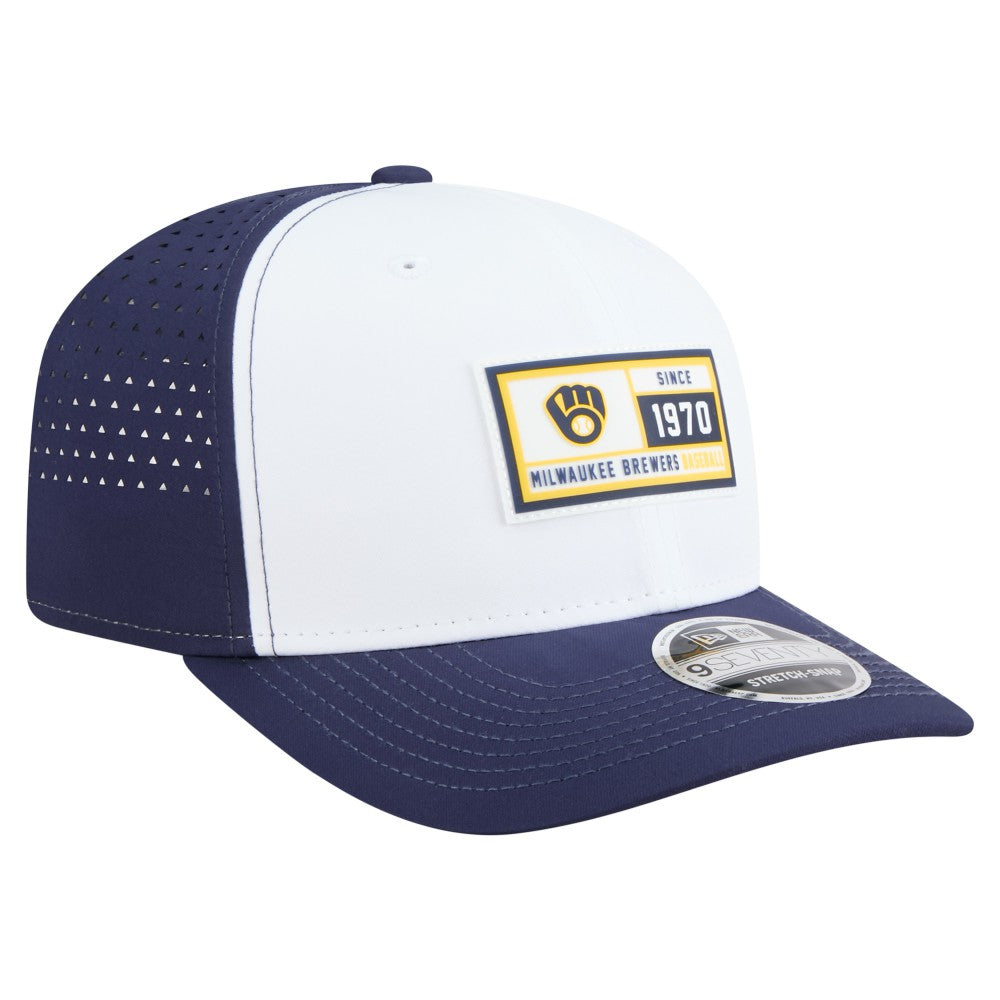MLB Milwaukee Brewers New Era Established Patch 9SEVENTY Adjustable Hat